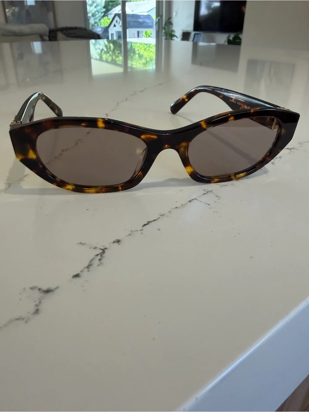Miu Miu Tortoiseshell Cat-Eye Sunglasses with Brown Lenses